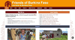Desktop Screenshot of friendsofburkinafaso.org