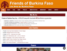 Tablet Screenshot of friendsofburkinafaso.org